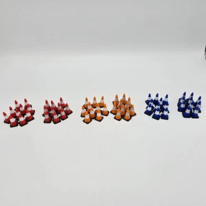 1/32 Scale Traffic Cones "White And Chrome Bands" "Various Colours" - Picture 1 of 13