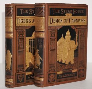1881  1ST/1ST EDITIONS ~ THE DEMON OF CAWNPORE, TIGERS AND TRAITORS~ JULES VERNE