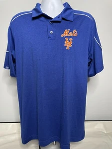 New York Mets Poloshirt Blau Majestic MLB Größe L - Bild 1 von 13