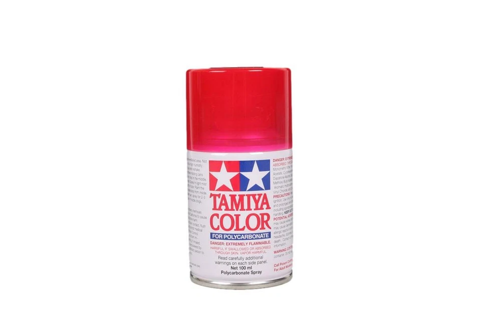 Tamiya Ps-37 Polycarbonate Spray Translucent Red 3 Oz TAM86037