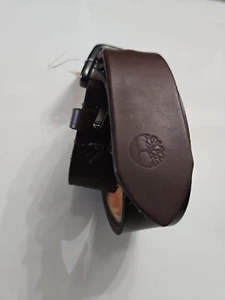 MEN'S TIMBERLAND BROWN MADE IN U.S.A. GENUINE LEATHER BELT SIZE 36. - Picture 1 of 11