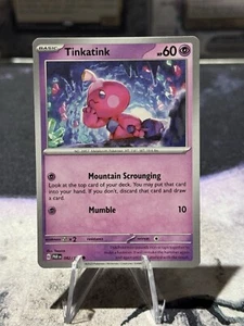 Pokemon Tinkatink 082/182 Sv04: Paradox Rift Regular - Picture 1 of 2
