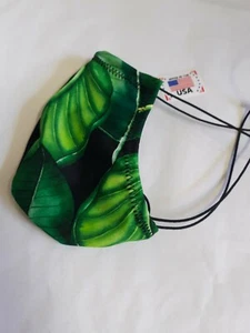 Men Minimal Pouch G string Spaghetti Tanning Swimsuit Custom banana leaf Bulge - Picture 1 of 2