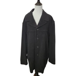 Men's Perry Ellis Wool Cashmere Blend Coat Size XL - Picture 1 of 6