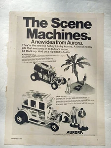 1969 Aurora Model Motoring SCENE MACHINES Blackbeard's Tub Drop Out Bus Print Ad - Picture 1 of 24