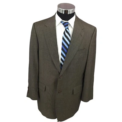 Daniel Cremieux Loro Piano Blazer Mens 42R Brown Sports Coat Jacket USA * - Image 1 of 4