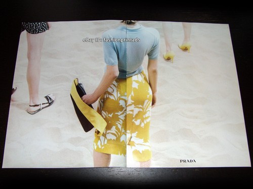 ANNUNCIO STAMPA PRADA 8 pagine vintage primavera 2001 LUCA GAJDUS Kate Elson CEDRIC BUCHET