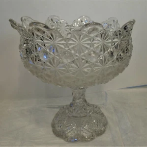 EAPG Circa 1885 Gillinder Glass Co Daisy Button Glass Compote Pedestal Bowl - Picture 1 of 7