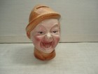 Ancienne  Tirelire  Barbotine  ST CLEMENT  Tête d