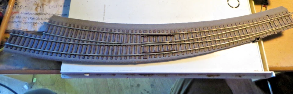 Roco H0 42569 Switch Track Right Bwr 9/10 Bedding Lightweight Angeschnitten - Image 1 of 1