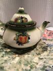 Vintage Mayfair STAFFORDSHIRE  ENGLISH TEA KETTLE HAND-PAINTED-GOLD TRIMMED