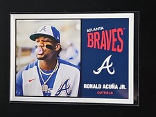RONALD ACUNA JR 2023 TOPPS TBT PHOTO VARIATION CARD #125 BRAVES SP PR 60 MVP?