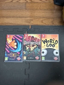 Nintendo Switch Games LOT OF 3 World Goo, Sexy Brutale, Graceful Super Rare - Picture 1 of 1