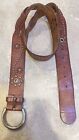 Fossil Older Well Made Leather Studded And Braided Womens Belt Medium