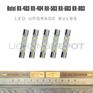 5 piezas Rotel RX-403 RX-404 RX-503 RX-603 RX-803 LED 8V esfera de bombilla medidora - Imagen 1 de 6