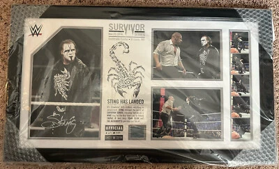 WWE Oficial Firmado Placa Survivor Series 2014 Sting Has Landed Debut 67/500 Foto 1 de 4