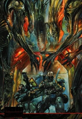 Tarjeta coleccionable única Aliens VS Predator Topps 1994 Foto 1 de 2