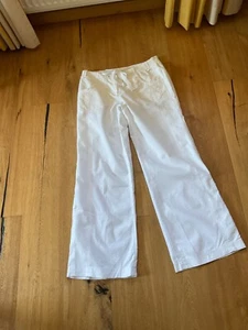 gut erhaltene weiße weite Hose der Marke Promod in Gr 40 - Bild 1 von 3