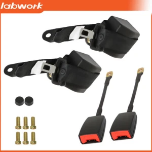 3 Point Retractable Seat Belt Truck Strap Seatbelt Universal Safety 2 Sets 3m AU - Picture 1 of 10