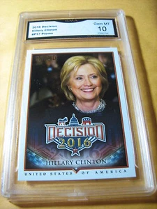 HILLARY CLINTON 2016 DECISIÓN PROMO ORO # P17 GRADO 10 L@@K - Imagen 1 de 1