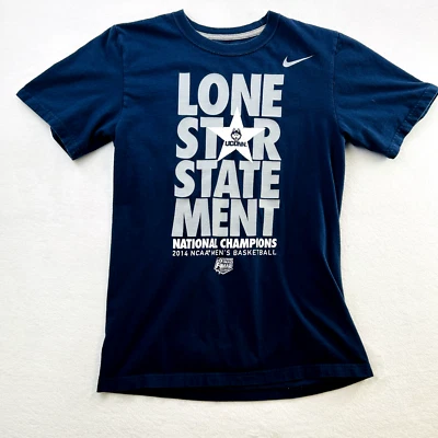 UCONN Huskies Shirt Adult Small Blue Nike Connecticut College Basketball Mens - Image 1 of 4
