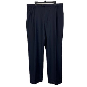 Brooks Brothers 1818 Madison Fit 40x31 Wool Blend Suit Pants Navy Pleated *Read - Picture 1 of 6