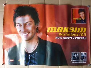 MAKSIM MRVICA Variationen I & II ORIGINAL KROATISCHES ALBUM WERBEPLAKAT - Bild 1 von 1