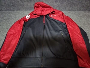 Nike Oklahoma Sooners Full Zipper Hoodie Jacket Fleece Size XL - Picture 1 of 12