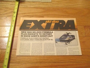 Ski Doo Snowmobile 1984 1985 Sales Brochure Newsletter copyright July 1984 - Picture 1 of 4
