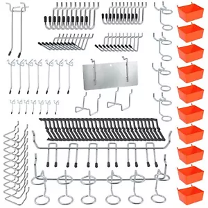 Faankiton 144PCS Assortimento di ganci per pannello forato, per organizzare vari - Foto 1 di 6