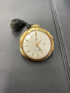 Vintage Datalarm 17 Jewel Pocket Watch Working - Picture 1 of 8