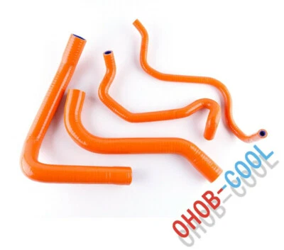 For 2009-2018 BMW S 1000 RR S1000XR HP4 S1000R Silicone Radiator Hose Kit Orange - Image 1 of 4