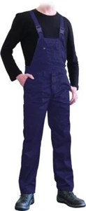 Arbeitslatzhose Grau Blau Arbeitskleidung Latzhose Blaumann Arbeitshose Hose - Bild 1 von 4