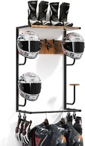 Motorcycle Helmet Holder Wall Mounted, Helmet Holder Wall Mount with Helmet Rack - Picture 1 of 10