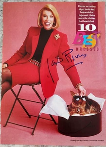 JOAN RIVERS Signed 8x10 Photo Magazine Page Photo 10 Best Dressed - Picture 1 of 1