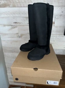 UGG SUNBURST EXTRA TALL WATER RESISTANT BOOTS - Black - US sizes - New in Box - Picture 1 of 9