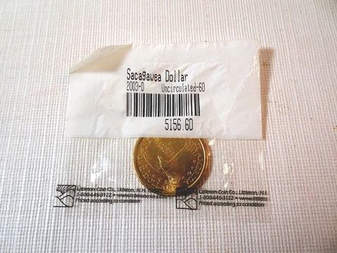 Uncirculated SACAGAWEA DOLLAR 2003-D Littleton Coin Co. 5156.60 Cover