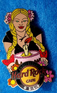 OSLO NORWEGEN 1. JAHRESTAG SEXY BLONDES MÄDCHEN GEBURTSTAGSTORTE Hard Rock Cafe PIN LE - Bild 1 von 1