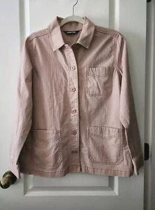 Lands End Damen Blush Pink Übergangsjacke Langarm Knopfleiste Gr. M - Bild 1 von 9