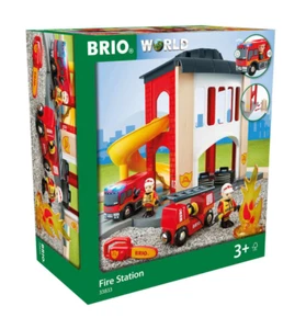 Brio 33833 Große Feuerwehr Station mit Einsatzfahrzeug Set 3+Jahre - Bild 1 von 1