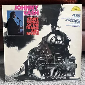 Johnny Cash & The Tennessee Two - Story Songs Of Trains & Rivers - Vinyl LP - EX - Picture 1 of 5
