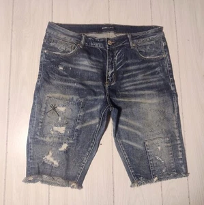 Embellish Denim Jean Shorts Men’s Size 36/13L - Picture 1 of 10