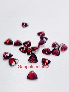 Garnet Loose Gemstone Faceted Trillion Cut 5x5MM 10 Pcs Lot Natural Calibrated E - Picture 1 of 8