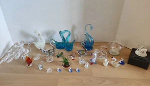 Glass swan collection 26 items - Picture 1 of 5