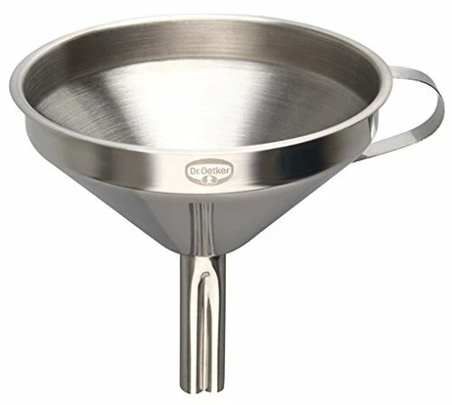 Dr.Oetker Profi con setaccio, imbuto, in acciaio INOX, colore: argento, 12 cm (h - Immagine 1 di 1