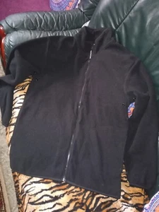 NICE WARM FRUIT OF THE LOOM BLACK SOFT GENTS/LADIES JACKET,SIZE S,,28"L,NEW - Picture 1 of 4