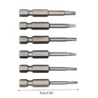 6 Pieces for for Head Screwdriver Bits 50mm S2 Steel Triangula