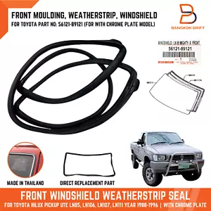 Burleta delantera Sello Parabrisas Goma Fit Toyota Hilux Pickup MK3 LN85 89-95 - Imagen 1 de 12