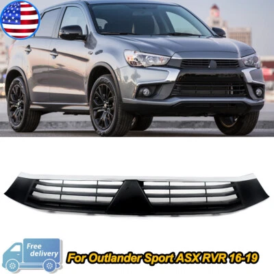 Fit For 2016 2017 2018 2019 Mitsubishi Outlander Sport Front Bumper Upper Grille Foto 1 de 4