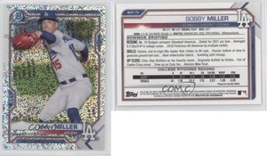 2021 Bowman Chrome Prospects Speckle Refractor /299 Bobby Miller #BCP-75